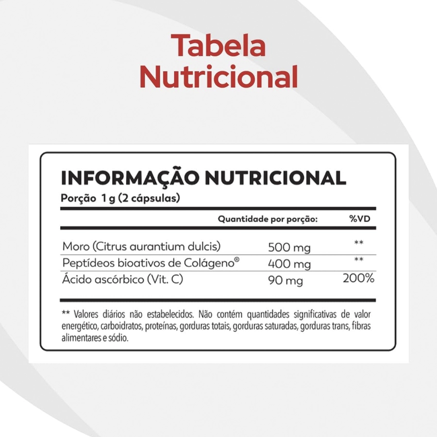 Morosil + Colágeno Verisol + Vitamina C 1000mg 60 Cápsulas - Imagem 4